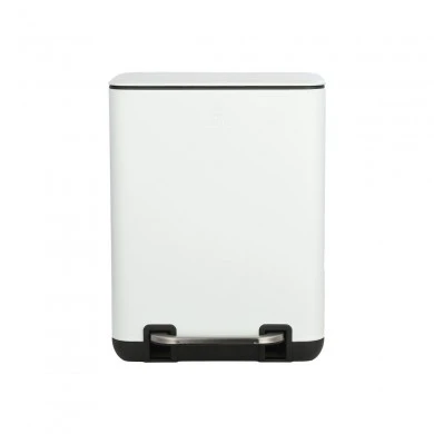 BATHROOM BIN CUBIC SOFT CLOSE 6lt WHITE