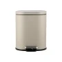 ESTIA ΧΑΡΤΟΔΟΧΕΙΟ ΜΠΑΝΙΟΥ OVOID SOFT CLOSE 6lt TAUPE