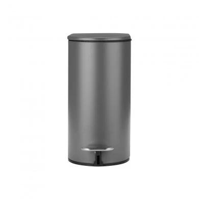 BATHROOM BIN SLIM SOFT CLOSE 5lt MATTE GREY