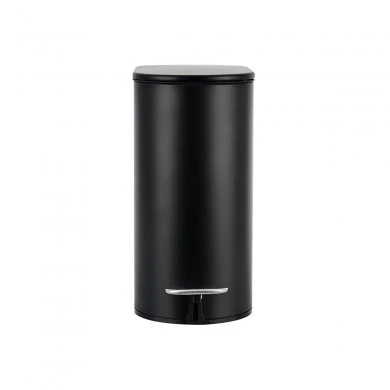 BATHROOM BIN SLIM SOFT CLOSE 5lt MATTE BLACK