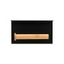 WALL MOUNTED PAPER HOLDER BAMBOO ESSENTIALS WITH SMARTPHONE HOLDER METALLIC BLACK