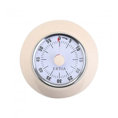 KITCHEN TIMER ALLURE 60 MINUTES ANALOG WITH MAGNET IVORY