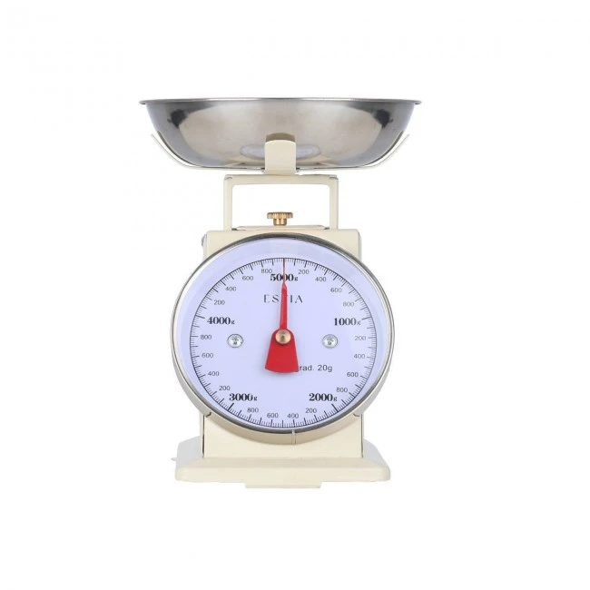 KITCHEN SCALE ALLURE MECHANICAL MAX WEIGHT 5kg 19x12x20.5cm IVORY