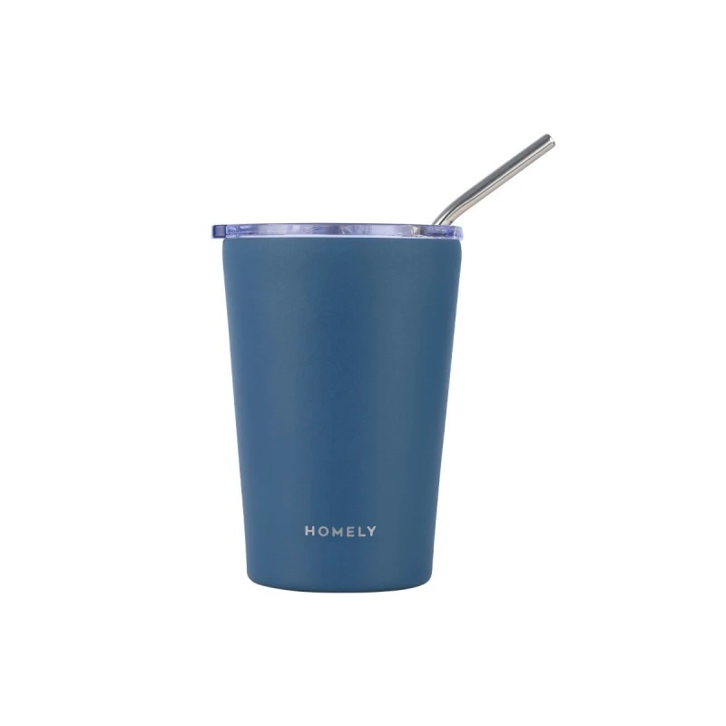 INSULATED BOTTLE MUG HOMELY 400ml INDIGO BLUE