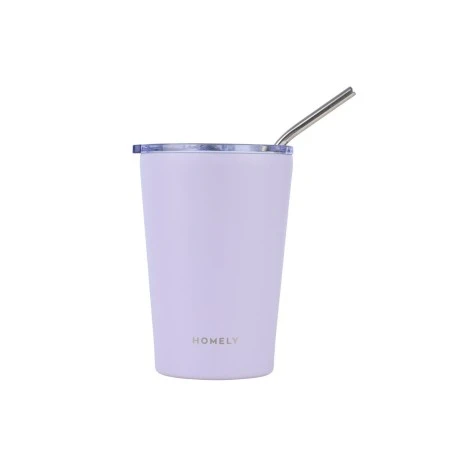 INSULATED BOTTLE MUG 400ml LAVENDER FOG
