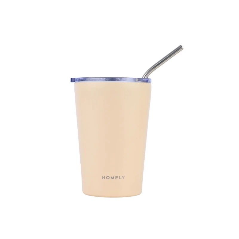 INSULATED BOTTLE MUG HOMELY 400ml SANDSTONE