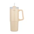 INSULATED BOTTLE STRAW TUMBLER HOMELY 900ml SANDSTONE