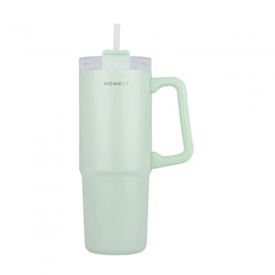INSULATED BOTTLE STRAW TUMBLER 900ml SEAFOAM