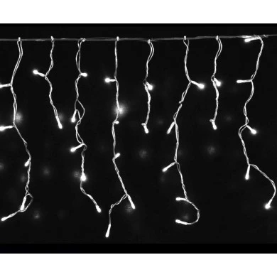 500 LED Bulbs Cold White Expandable, Rain, Transparent Power Cable 1m x 60cm TnS