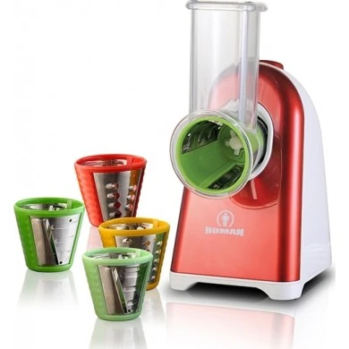 Vegetable / Fruit Cutter 150W Red Human HU3003