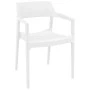 TULUM WHITE ΠΟΛΥΘΡΟΝΑ ΠΟΛ/ΝΙΟΥ 55X52X79εκ.