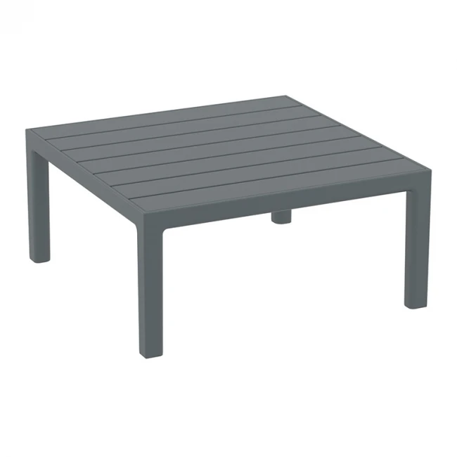 PORTOFINO LOUNGE ΤΡΑΠΕΖΙ DARK GREY 70X70X33εκ. ΠΟΛ/ΝΙΟΥ