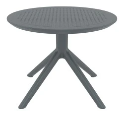SKY DARK GREY MINI Φ60X45εκ. ΤΡΑΠΕΖΙ ΠΟΛ/ΝΙΟΥ