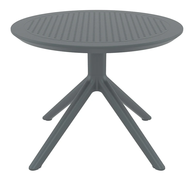 SKY DARK GREY MINI Φ60X45εκ. ΤΡΑΠΕΖΙ ΠΟΛ/ΝΙΟΥ