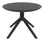 SKY BLACK MINI Φ60X45εκ. ΤΡΑΠΕΖΙ ΠΟΛ/ΝΙΟΥ