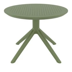 SKY OLIVE GREEN MINI Φ60X45εκ. ΤΡΑΠΕΖΙ ΠΟΛ/ΝΙΟΥ