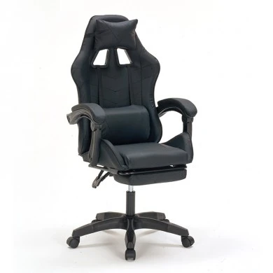 A9937 ΜΑΥΡΟ PVC ΠΟΛΥΘΡΟΝΑ GAMING/ΜΕ ΥΠΟΠΟΔΙΟ