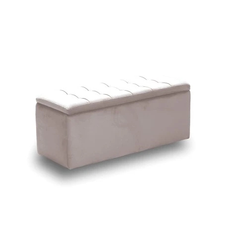 LIDO ΣΚΑΜΠΟ VELVET BEIGE ΜΕ ΑΠΟΘ. ΧΩΡΟ 101X41X42εκ.