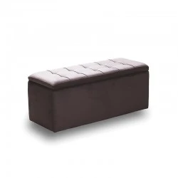 LIDO ΣΚΑΜΠΟ VELVET BROWN ΜΕ ΑΠΟΘ. ΧΩΡΟ 101X41X42εκ.