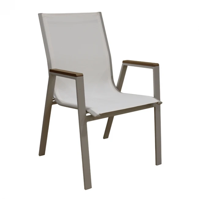 SELBY CAPPUCCINO/WHITE TEXT ΜΕΤΑΛΛΙΚΗ ΠΟΛ/ΝΑ 56Χ64Χ90εκ.