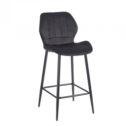 DYLAN BLACK VELVET ΥΦΑΣΜΑ 65εκ. ΣΚΑΜΠΟ ΜΕΤΑΛΛΙΚΟ 46X45X65-95εκ.