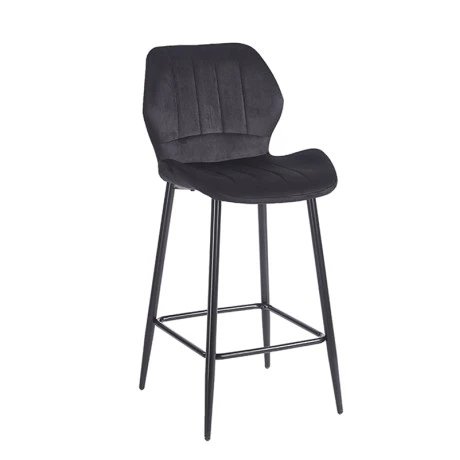 DYLAN BLACK VELVET ΥΦΑΣΜΑ 65εκ. ΣΚΑΜΠΟ ΜΕΤΑΛΛΙΚΟ 46X45X65-95εκ.