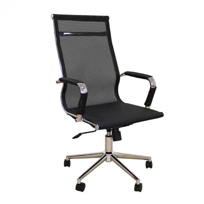 A9954 ΜΑΥΡΟ PU/MESH ΠΟΛΥΘΡΟΝΑ ΓΡΑΦΕΙΟΥ 53X58X46-105/55-115εκ.