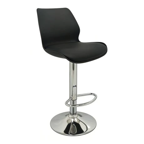 BAR49 BLACK PU/PVC(Σ2)ΣKAMΠO ΜΕ ΑΜΟΡΤΙΣΕΡ 39X45X102εκ.