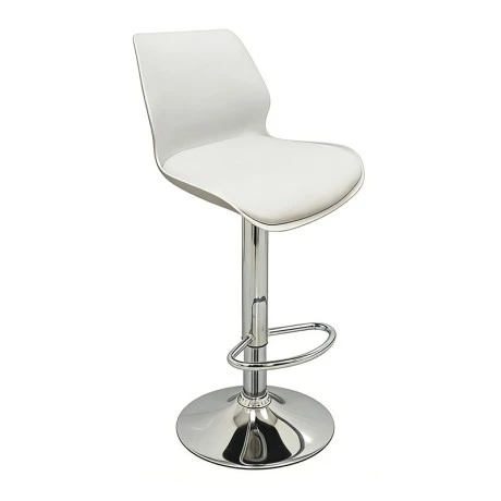 BAR49 WHITE PU/PVC(Σ2)ΣKAMΠO ΜΕ ΑΜΟΡΤΙΣΕΡ 39X45X102εκ.