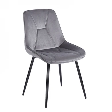 SILVIA GREY VELVET ΥΦΑΣΜΑ ΚΑΡΕΚΛΑ ΜΕΤΑΛΛΙΚΗ 51X58X87εκ.