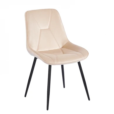 SILVIA BEIGE VELVET ΥΦΑΣΜΑ ΚΑΡΕΚΛΑ ΜΕΤΑΛΛΙΚΗ 51X58X87εκ.