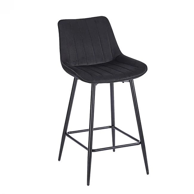 REPO BLACK VELVET ΥΦΑΣΜΑ 66εκ. ΣΚΑΜΠΟ ΜΕΤΑΛΛΙΚΟ 48X49X66-96εκ.