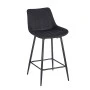 REPO BLACK VELVET ΥΦΑΣΜΑ 66εκ. ΣΚΑΜΠΟ ΜΕΤΑΛΛΙΚΟ 48X49X66-96εκ.