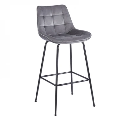 ERMINA GREY VELVET ΥΦΑΣΜΑ 75εκ. ΣΚΑΜΠΟ ΜΕΤΑΛΛΙΚΟ 49X50X75-104εκ.