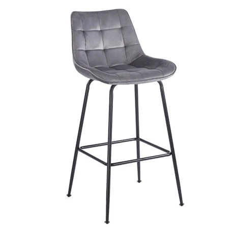 ERMINA GREY VELVET ΥΦΑΣΜΑ 75εκ. ΣΚΑΜΠΟ ΜΕΤΑΛΛΙΚΟ 49X50X75-104εκ.