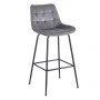ERMINA GREY VELVET ΥΦΑΣΜΑ 75εκ. ΣΚΑΜΠΟ ΜΕΤΑΛΛΙΚΟ 49X50X75-104εκ.