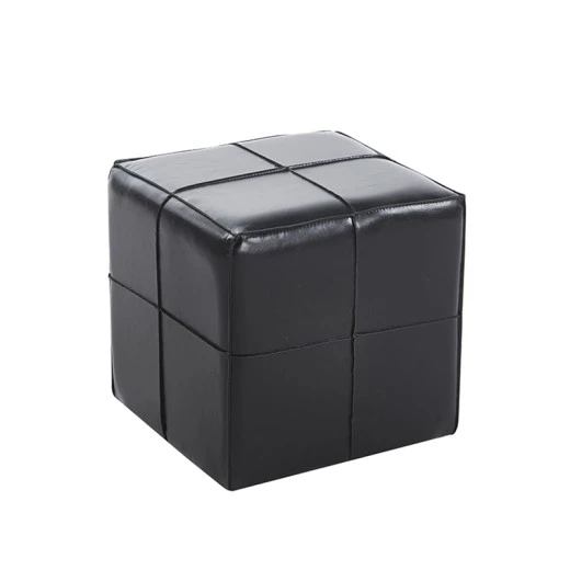 ENZO BLACK PU ΣΚΑΜΠΟ 31X31X31εκ.