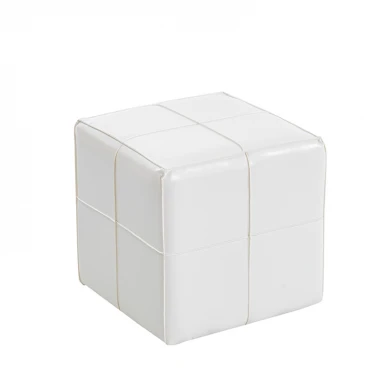 ENZO WHITE PU ΣΚΑΜΠΟ 31X31X31εκ.