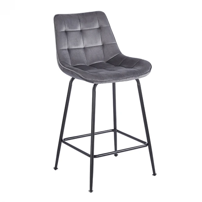 ERMINA GREY VELVET ΥΦΑΣΜΑ 64εκ. ΣΚΑΜΠΟ ΜΕΤΑΛΛΙΚΟ 49X50X64-94εκ.