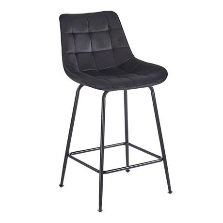 ERMINA BLACK VELVET ΥΦΑΣΜΑ 64εκ. ΣΚΑΜΠΟ ΜΕΤΑΛΛΙΚΟ 49X50X64-94εκ.