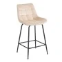 ERMINA BEIGE VELVET ΥΦΑΣΜΑ 64εκ. ΣΚΑΜΠΟ ΜΕΤΑΛΛΙΚΟ 49X50X64-94εκ.