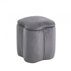 FIONA ΣΚΑΜΠΟ VELVET GREY ΜΕ ΑΠΟΘ. ΧΩΡΟ 30X30X34εκ. FIONA ΣΚΑΜΠΟ VELVET GREY ΜΕ ΑΠΟΘ. ΧΩΡΟ 30X30X34εκ.
