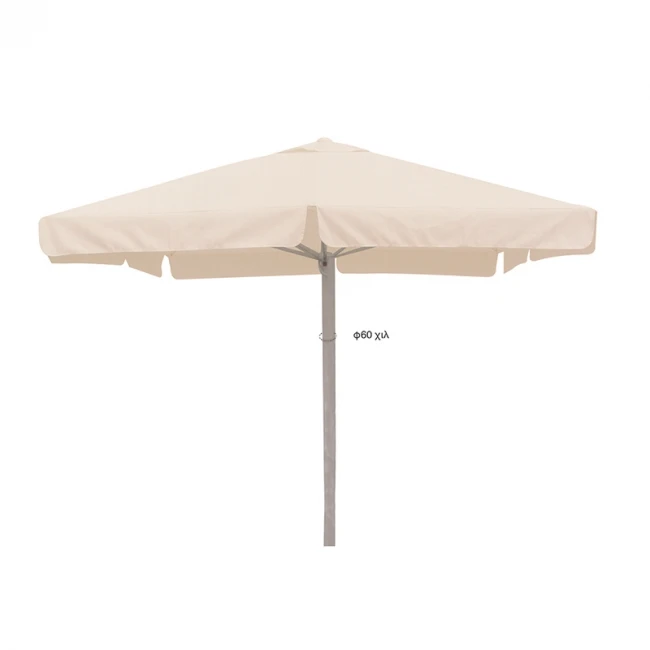 ΟΜΠΡΕΛΑ 4X4X3,88m ΤΗΛΕΣΚΟΠΙΚΗ OFF WHITE ALUM. 8ΑΚΤ.17X27X1.2mm ΙΣΤΟΣ 1Φ.60Χ1.6mm