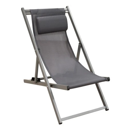 DEVIN ΣΕΖΛΟΝΓΚ GREY ΑΛΟΥΜΙΝΙΟΥ 58X95-102X78-95εκ.