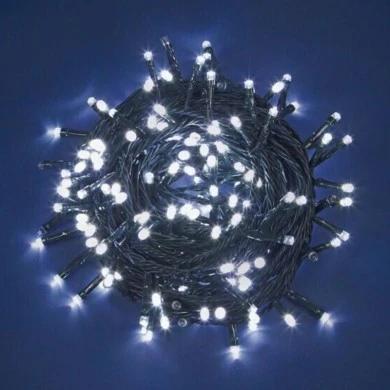 300 λαμπάκια LED 18m. λευκό - πράσινο καλώδιο με 8 προγράμματα XLALED300-GW/31V