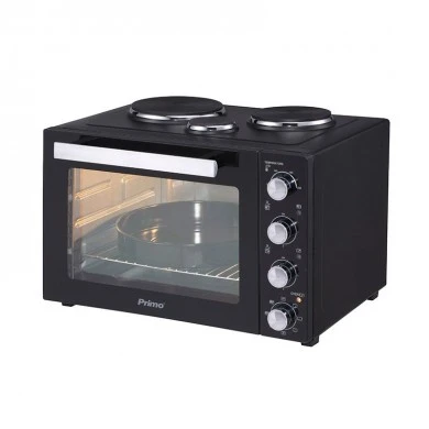 Ηλεκτρικό Φουρνάκι PREO-40253NS Primo Με 3 Εστίες 50L Με λειτουργία αέρα Μαύρο