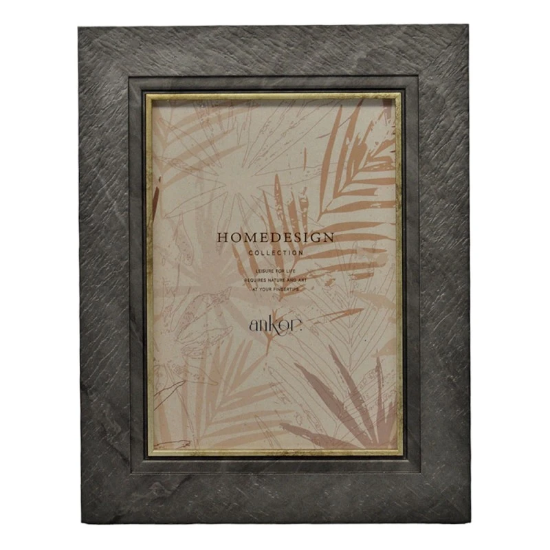ΚΟΡΝΙΖΑ ΠΛΑΣΤΙΚΗ 13x18εκ. ΣΕ ΓΚΡΙ ΧΡΩΜΑ ΜΕ ΣΑΓΡΕ ΟΨΗ ANKOR