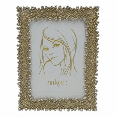 ΚΟΡΝΙΖΑ ΠΟΛΥΕΣΤΕΡΙΚΗ 10x15εκ. ΜΕ ΧΡΥΣΕΣ ΚΑΙ ΑΣΗΜΕΝΙΕΣ ΛΕΠΤΟΜΕΡΕΙΕΣ ANKOR