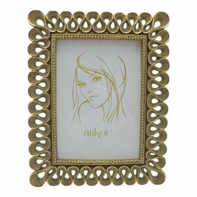 ΚΟΡΝΙΖΑ ΠΟΛΥΕΣΤΕΡΙΚΗ 13x18εκ. ΧΡΥΣΗ ΜΕ ΠΕΡΙΤΕΧΝΟ ΣΧΕΔΙΟ ANKOR