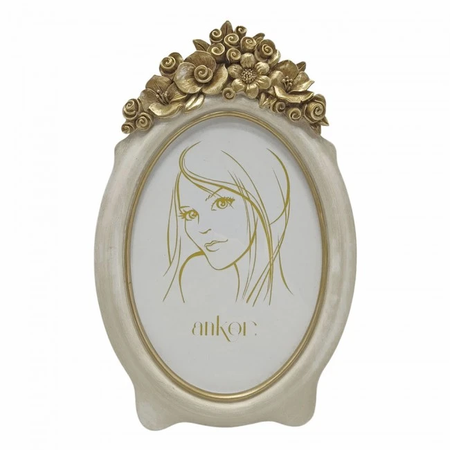 ΚΟΡΝΙΖΑ ΟΒΑΛ ΠΟΛΥΕΣΤΕΡΙΚΗ 10x15εκ. ΜΕ ΧΡΥΣΕΣ ΛΕΠΤΟΜΕΡΕΙΕΣ ANKOR